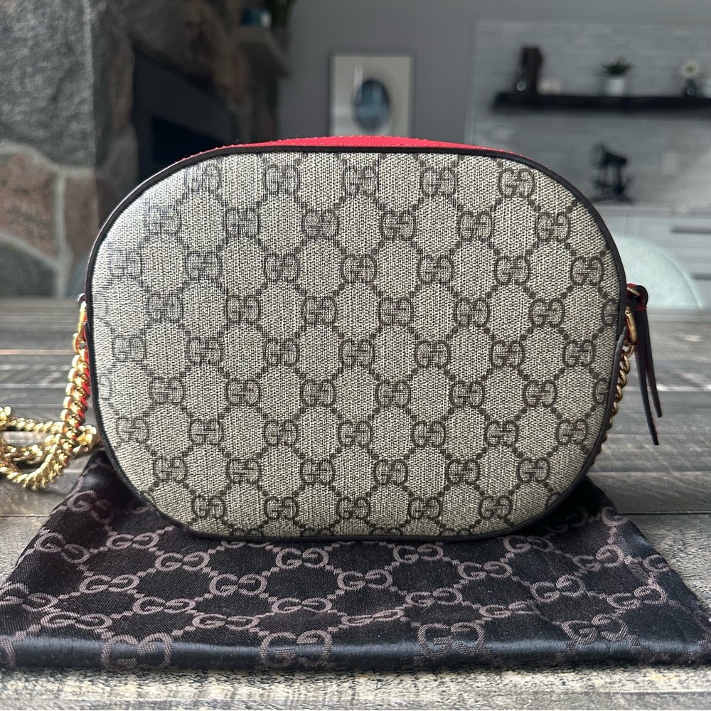 🐍Gucci🐍 Limited Edition GG Supreme Snake♥️Heart Bag - Picture 3 of 12